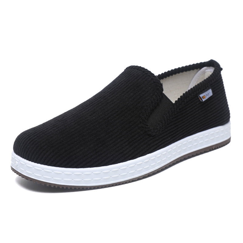 Damen Bequeme Samt-Slipper mit elastischem Einstieg und rutschfester Sohle R&B