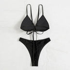 Damen Triangel-Bikinioberteil mit verstellbaren Trägern und elegantem Schnitt R&B