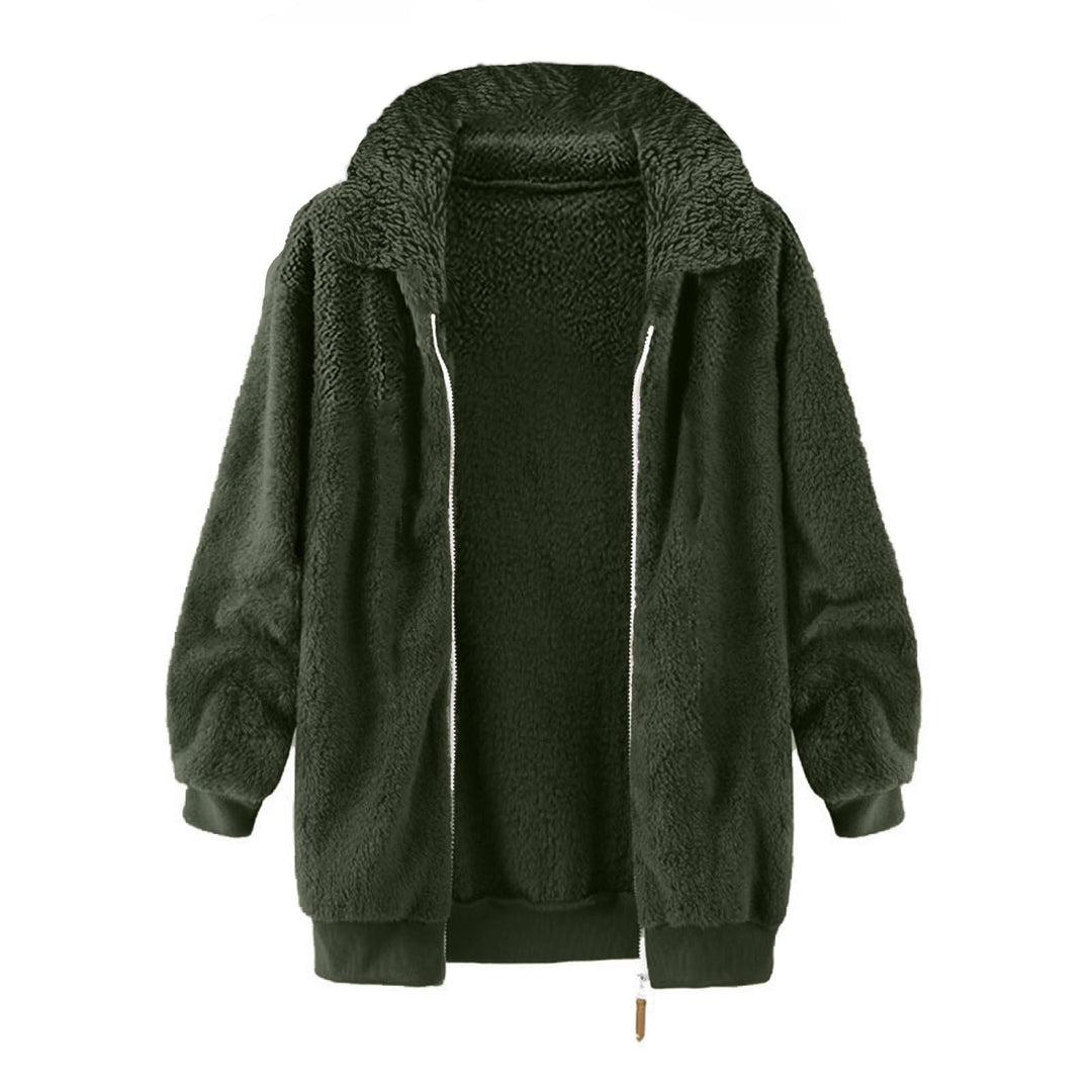Damen Fleece-Jacke im Oversized-Stil R&B