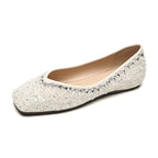 Damen Ballerinas mit glamourösem Strassdesign