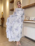 Damen Elegantes Hochzeitskleid mit fließendem Rock und raffinierten Ärmeln R&B