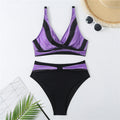 Damen Bikini-Set mit modernem Wickeldesign und figurbetonendem Schnitt R&B