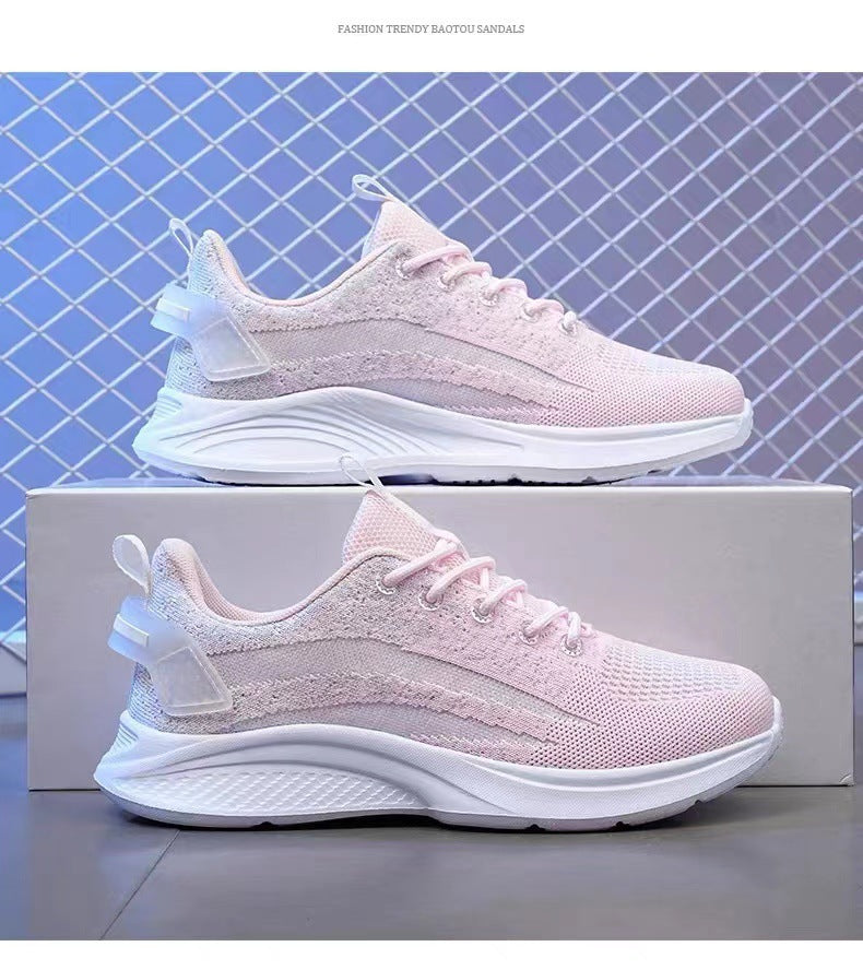 Damen Hochleistungs-Sneaker mit atmungsaktiver Strickoberfläche und dämpfender Sohle R&B