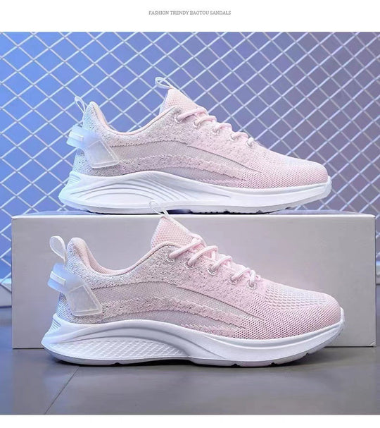 Damen Hochleistungs-Sneaker mit atmungsaktiver Strickoberfläche und dämpfender Sohle R&B