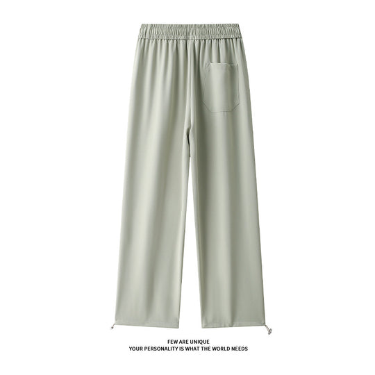 Damen Weitgeschnittene Freizeithose mit elastischem Bund und verstellbarem Kordelzug R&B