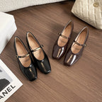 Damen elegante Mary-Jane Schuh mit verstellbarem Riemen