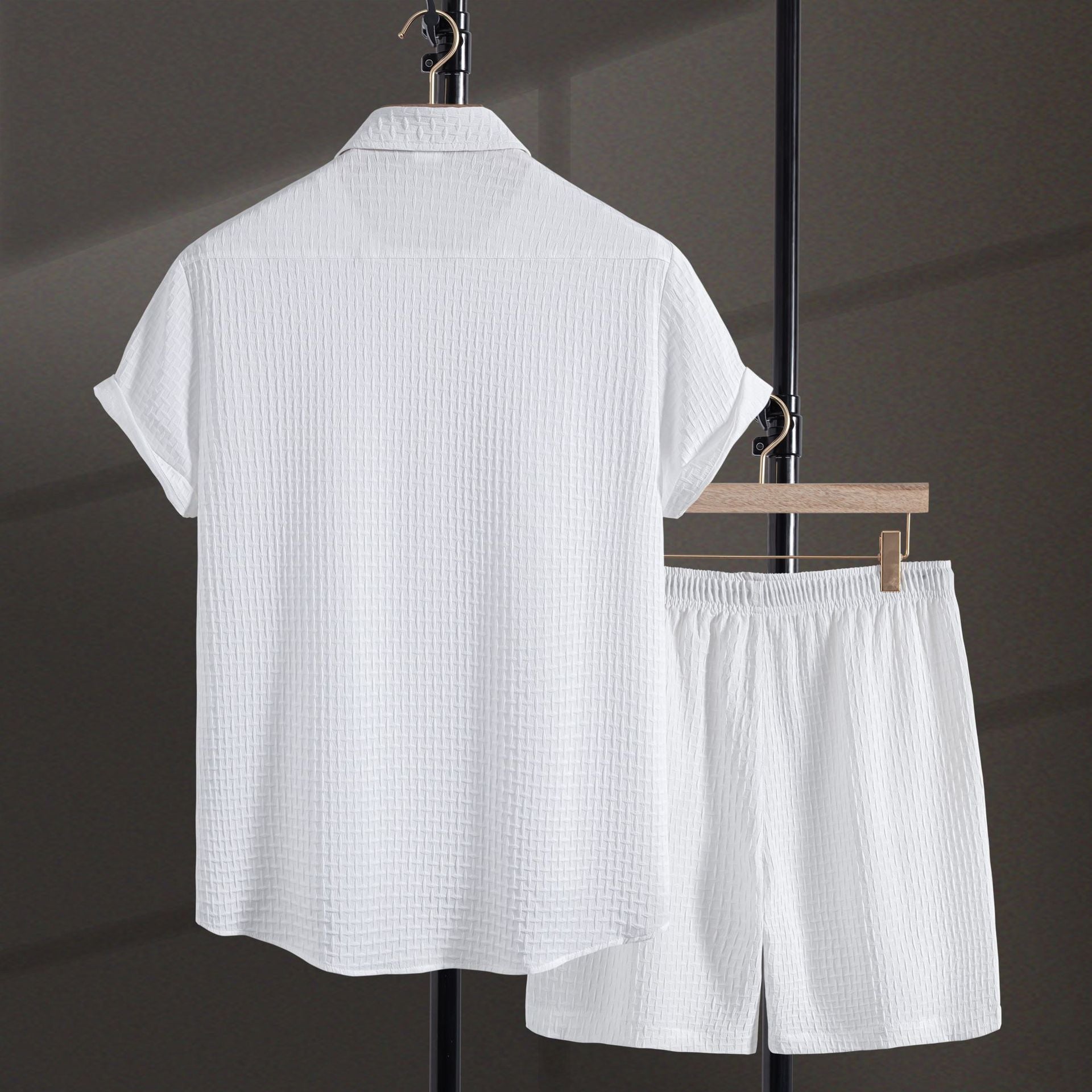 Damen Relaxed Fit Freizeitoberteil mit passender Shorts