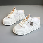 Damen Plattform Sneaker mit atmungsaktivem Mesh-Obermaterial und geräumiger Sohle R&B
