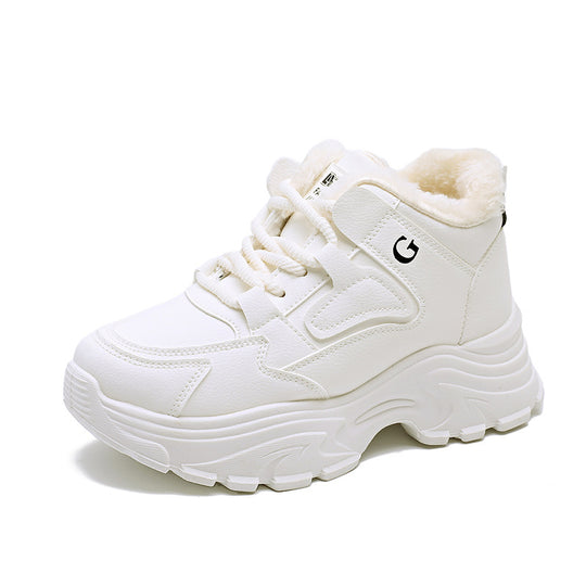 Damen Winterliche Chunky Sneakers mit kuscheligem Innenfutter R&B