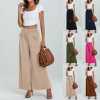Damen Weit geschnittene Sommersonnenhose mit praktischen Taschen