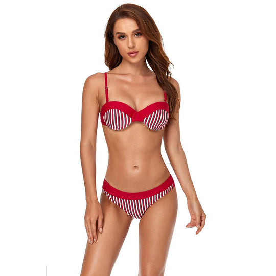 Damen Bikini mit raffiniertem Bügel-Oberteil und elastischem Unterteil R&B