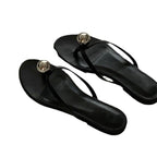 Damen Zehentrenner-Sandalen mit elegantem Schmuckdetail R&B