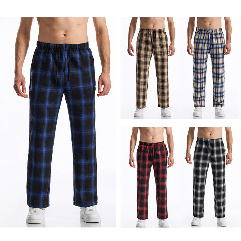Herren bequeme Freizeithose mit Karomuster R&B