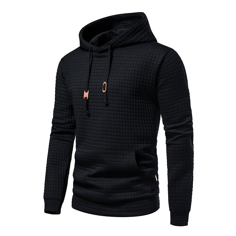 Herren modischer Kapuzenpullover mit strukturierter Oberfläche R&B