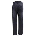 Damen High-Waist Ripped Jeans mit fransigen Details
