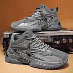 Damen Sportliche High-Top Sneakers mit atmungsaktiver Mesh-Oberfläche und rutschfester Sohle R&B