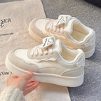 Damen Modische Sneaker mit luxuriösem Leder-Obermaterial R&B