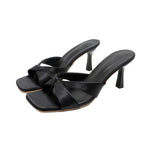 Damen Slingback-High-Heels mit elegantem Knoten-Design und komfortablem Absatz R&B