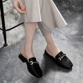 Damen Elegante Loafers mit modischem Kettenverschluss
