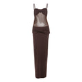 Damen Elegantes Maxikleid mit raffinierten Knotendetails und durchscheinendem Obermaterial R&B