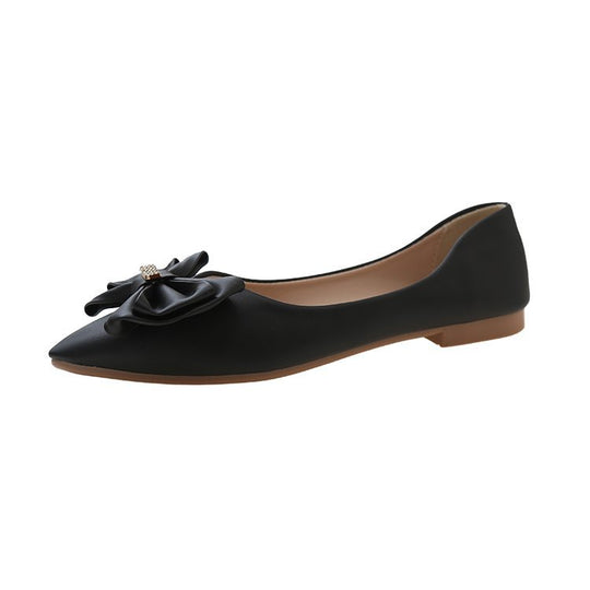 Damen elegante Ballerinas mit schickem Schleifenakzent R&B