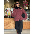 Damen Oversized Wolljacke mit eleganter Knopfverarbeitung R&B