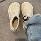 Damen Stiefeletten mit modischem Plateau und praktischen Druckknopf R&B