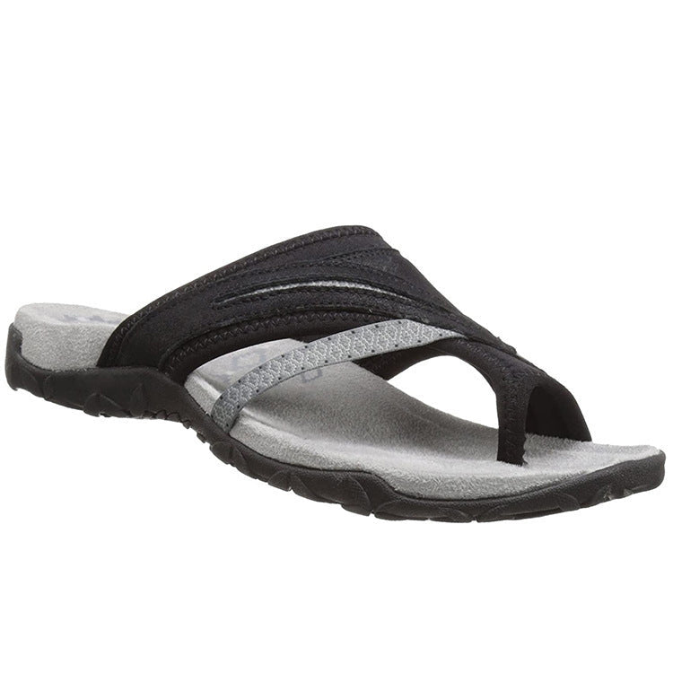 Damen trendige Zehentrenner-Sandalen R&B