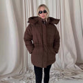 Steppjacke Damen tailliert mit hohem Kragen
