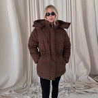 Steppjacke Damen tailliert mit hohem Kragen