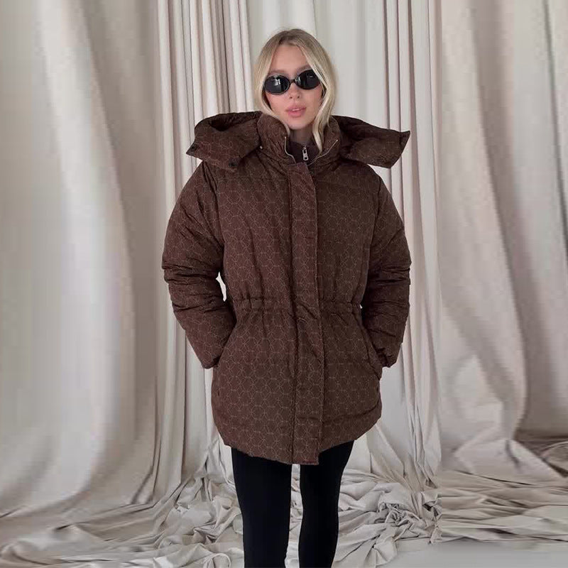 Steppjacke Damen tailliert mit hohem Kragen