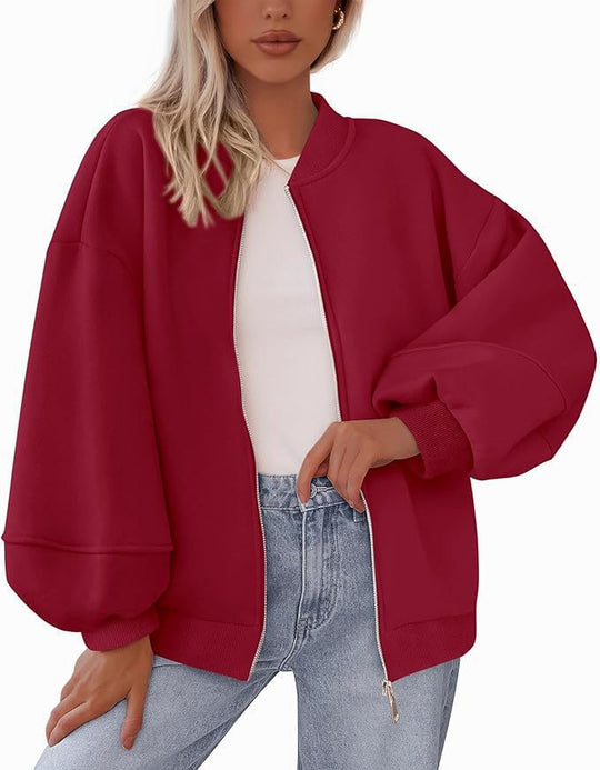 Damen Oversized Sweaterjacke R&B