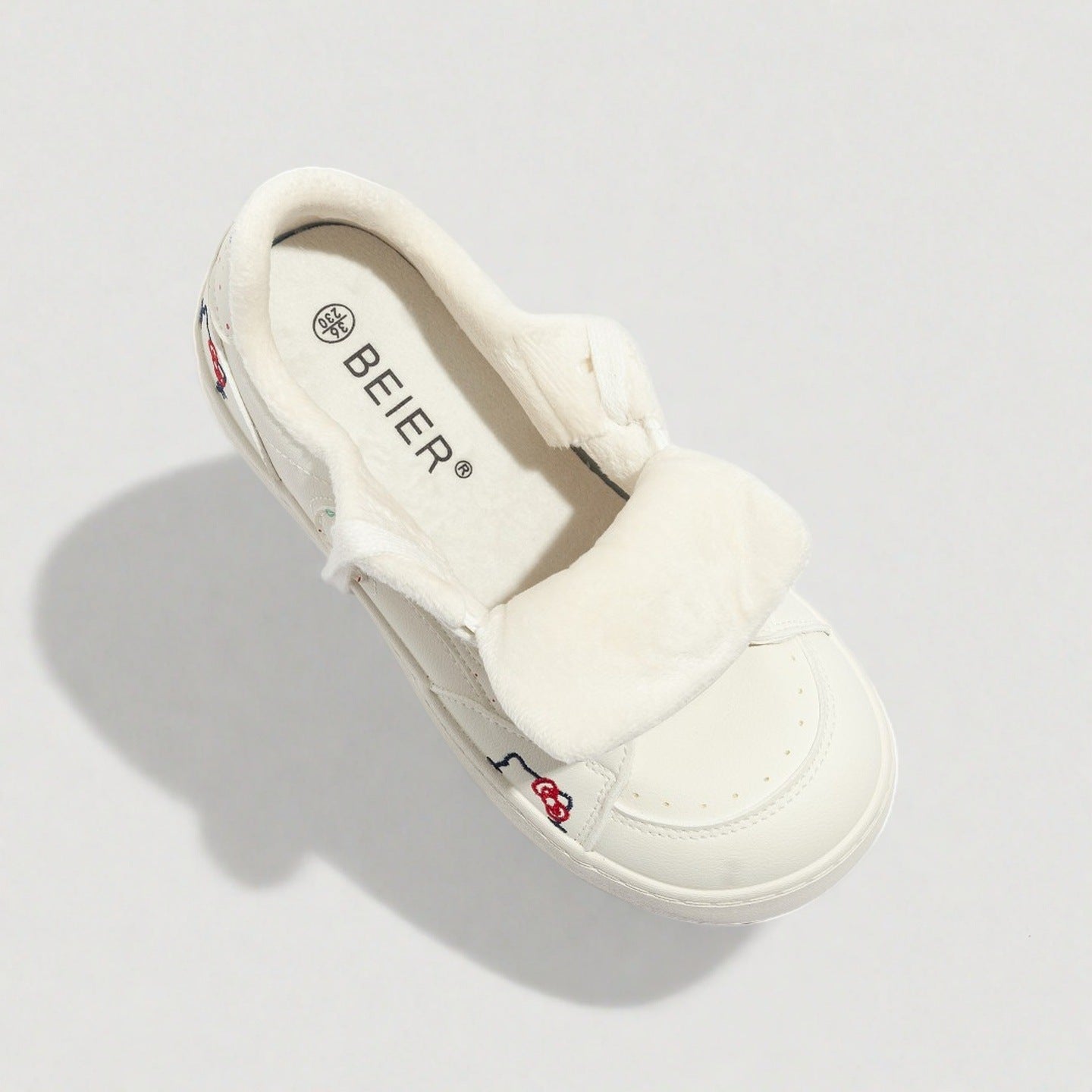 Damen bequeme und stilvolle Sneaker mit Fleece-Innenfutter