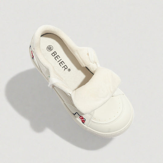 Damen bequeme und stilvolle Sneaker mit Fleece-Innenfutter R&B