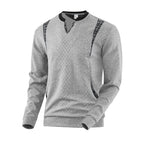 Herren Strickpullover mit modischen Karoelementen R&B