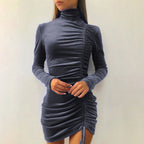 Frauen Samt Bodycon Kleid R&B