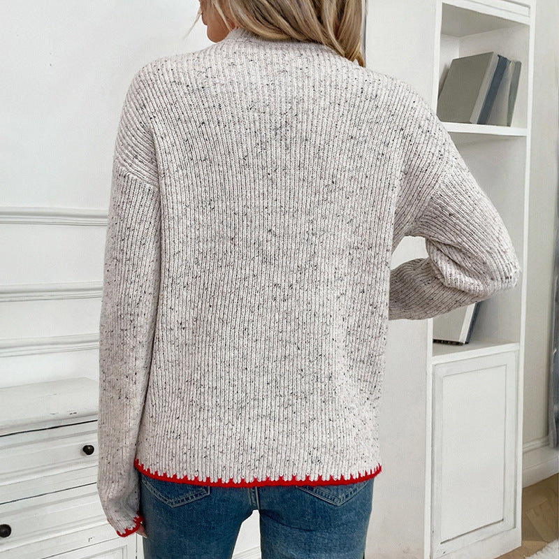 Damen Pullover mit Herzapplikation R&B