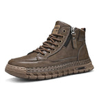 Damen Modische High-Top Sneakers mit robustem Obermaterial und seitlichem Reißverschluss R&B