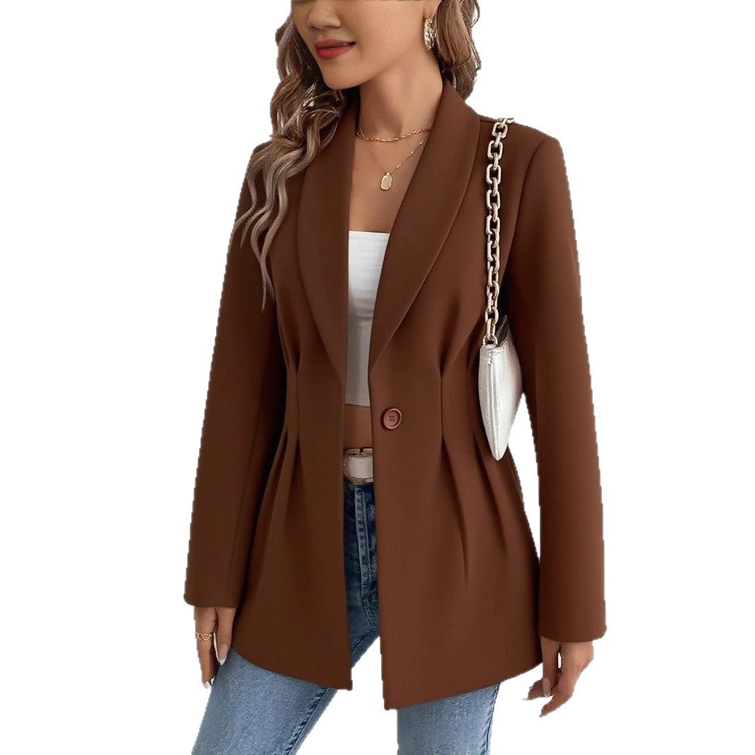 Damen Elegante und geschmackvolle Blazerjacke mit Tailleneinsatz R&B
