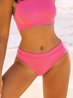 Damen asymmetrisches Bikini-Set mit sportlichem Design