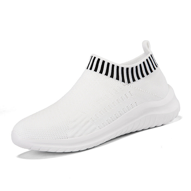 Damen Sportliche Slip-On Sneakers mit atmungsaktivem Strickoberteil R&B 1774575816