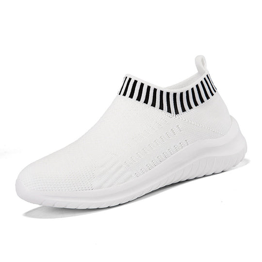 Damen Sportliche Slip-On Sneakers mit atmungsaktivem Strickoberteil R&B 1774575816