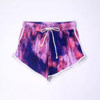 Damen lässige Badeshorts mit kreativem Farbverlauf R&B