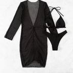 Damen Strandkleid mit elegantem Wickeldesign R&B