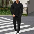 Herren modisches Hoodie-Set mit sportlichem Schnitt und praktischen Funktionen R&B