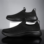 Damen Atmungsaktive Strick-Sneaker mit elastischem Schaft und rutschfester Sohle