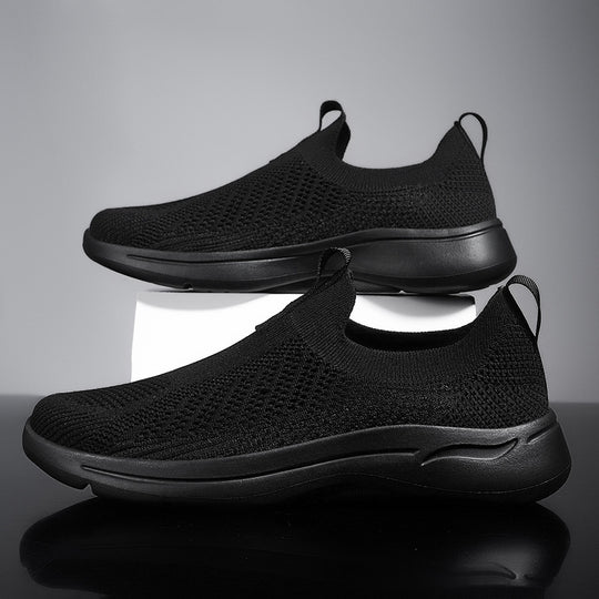 Damen Atmungsaktive Strick-Sneaker mit elastischem Schaft und rutschfester Sohle R&B
