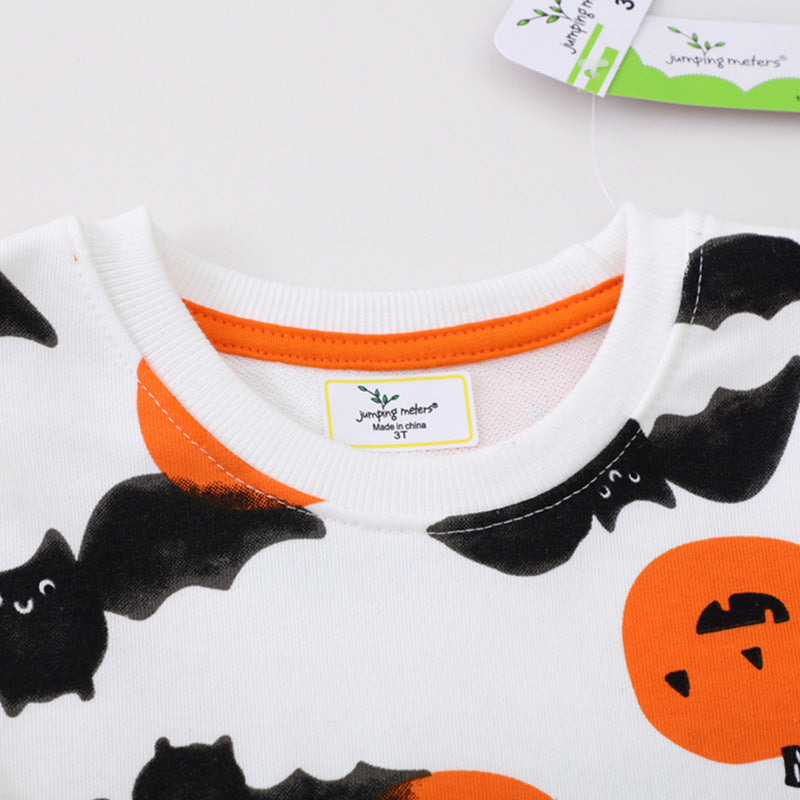 Mädchen Sweatshirt mit niedlichem Halloween-Motiv R&B