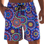 Herren Badeshorts mit animalischem Muster und elastischem Bund