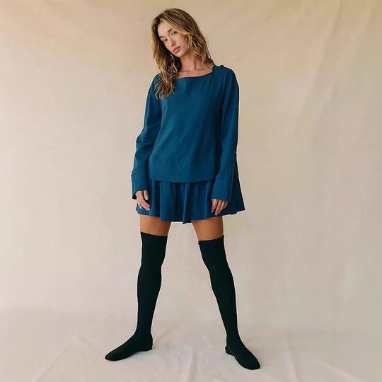 Damen Skaterkleid mit weitem Oberteil und formschöner Rockpartie R&B